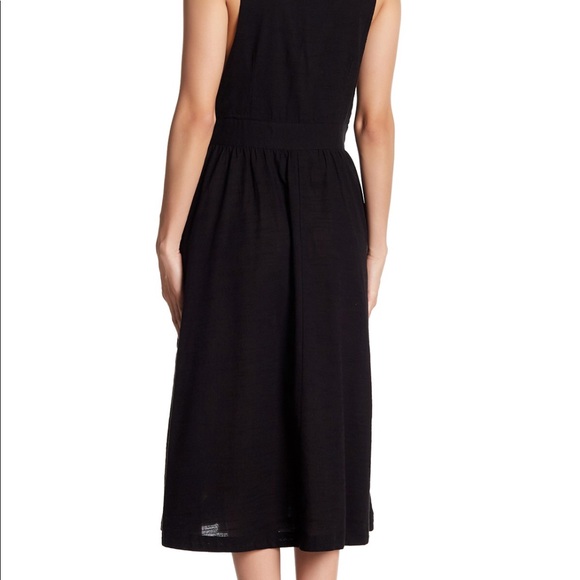 FREE PEOPLE DIANA WRAP DRESS BLACK S - Picture 2 of 4